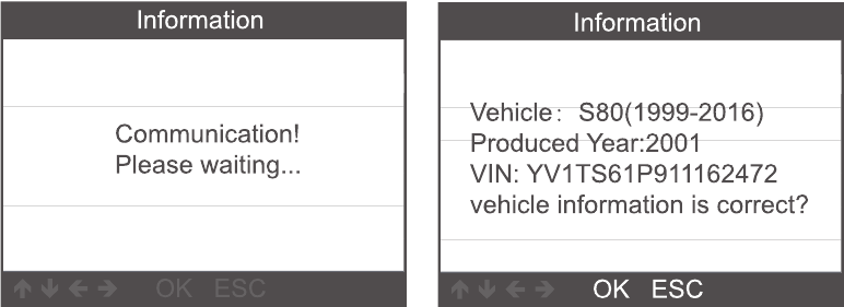 Ancel - VOD700 - Identificación del vehículo para Volvo - Paso 2 Identificación del vehículo para Volvo - Paso 2