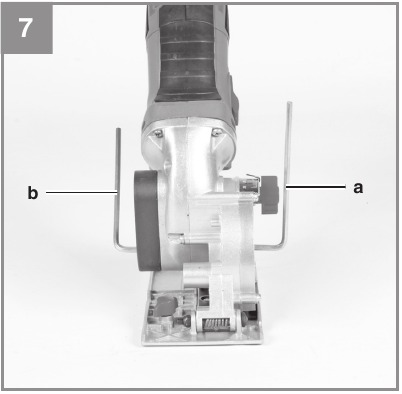EINHELL - TC-CS 860 - Cambio de la hoja de sierra - Paso 1 Cambio de la hoja de sierra - Paso 1