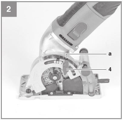 EINHELL - TC-CS 860 - Ajuste de la profundidad de corte Ajuste de la profundidad de corte