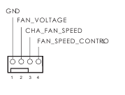 Conector del ventilador de la bomba de agua del chasis