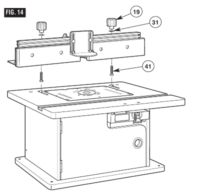 Bosch - RA1171 - FIJACIÓN DE LA GUÍA A LA MESA FIJACIÓN DE LA GUÍA A LA MESA