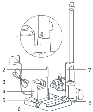 Roborock - Dyad Pro Combo - Base de carga y soporte de almacenamiento para accesorios de aspiradora Base de carga y soporte de almacenamiento para accesorios de aspiradora