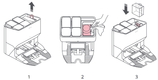 Roborock - S8 Pro Ultra - Sustitución de la bolsa de polvo desechable Sustitución de la bolsa de polvo desechable