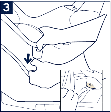 Nuna - Rava - Montaje de la funda del asiento - Paso 3 Montaje de la funda del asiento - Paso 3