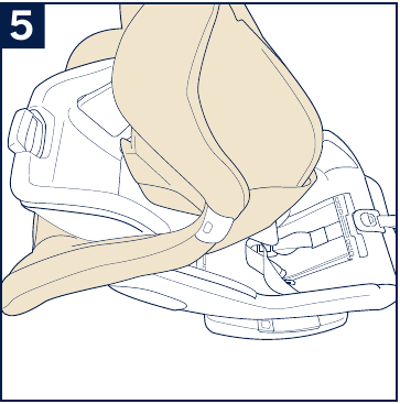Nuna - Rava - Retirada de la funda del asiento - Paso 5 Retirada de la funda del asiento - Paso 5