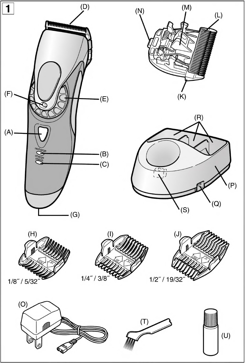Panasonic - ER160 - Identificación de las piezas Identificación de las piezas
