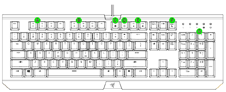 RAZER - BLACKWIDOW X CHROMA - DISEÑO DEL DISPOSITIVO DISEÑO DEL DISPOSITIVO