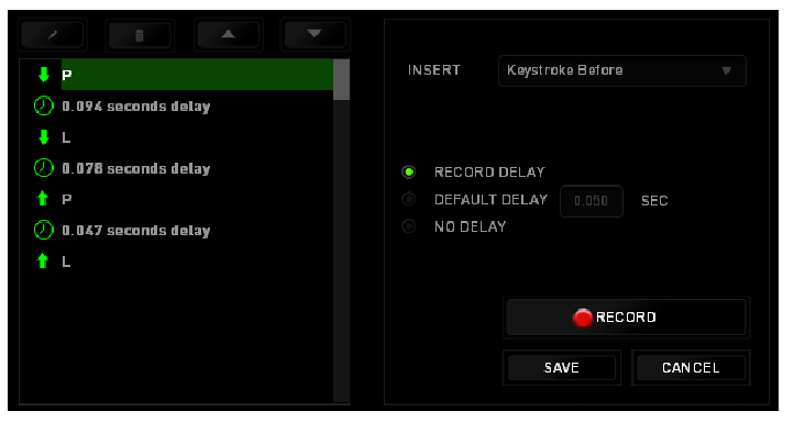 RAZER - BLACKWIDOW X CHROMA - MACROS TAB - Part 5 PESTAÑA MACROS - Parte 5