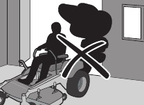 No haga funcionar la máquina en interiores