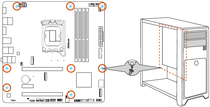 ASROCK - PHANTOM GAMING B760M PG LIGHTNING/D4 - Instalación de la placa base Instalación de la placa base