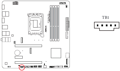 ASROCK - PHANTOM GAMING B760M PG LIGHTNING/D4 - Descripción general de los conectores y cabezales integrados - Parte 13 Descripción general de los conectores y cabezales integrados - Parte 13