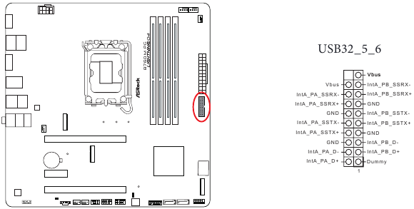ASROCK - PHANTOM GAMING B760M PG LIGHTNING/D4 - Descripción general de los conectores y cabezales integrados - Parte 5 Descripción general de los conectores y cabezales integrados - Parte 5