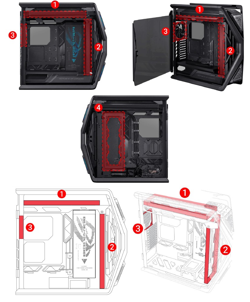 Asus - GR701 - Soporte del ventilador Soporte del ventilador