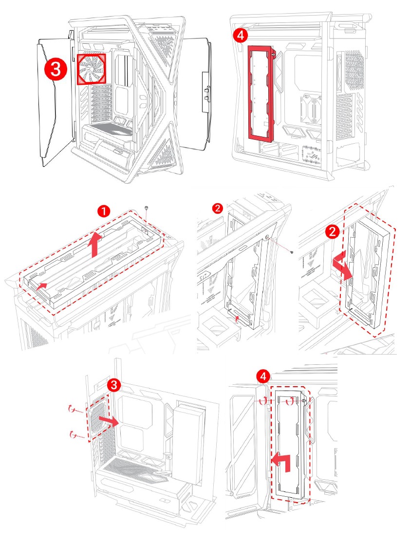 Asus - GR701 - Soporte del ventilador - Parte 2 Soporte del ventilador - Parte 2