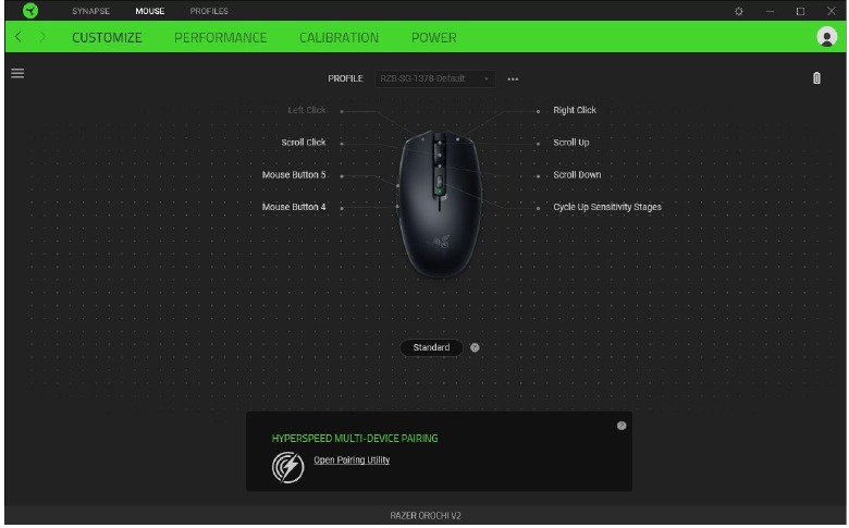 RAZER - OROCHI V2 - PESTAÑA RATÓN - Personalizar PESTAÑA RATÓN - Personalizar