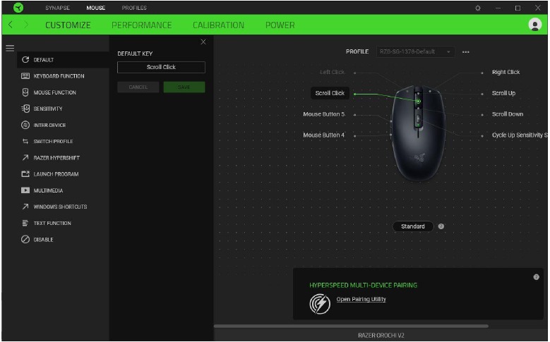 RAZER - OROCHI V2 - PESTAÑA RATÓN - Barra lateral - Paso 2 PESTAÑA RATÓN - Barra lateral - Paso 2