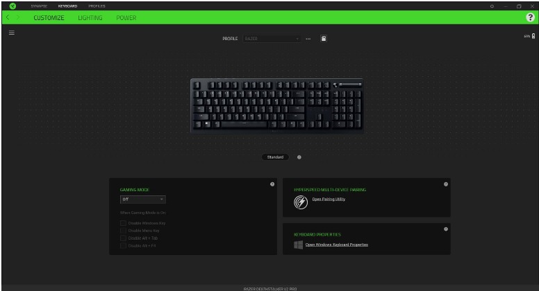 RAZER - DEATHSTALKER V2 PRO - TECLADO - Personalizar TECLADO - Personalizar