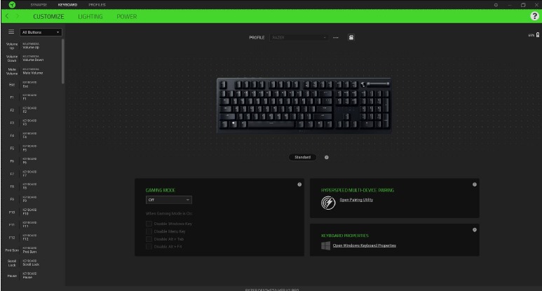 RAZER - DEATHSTALKER V2 PRO - TECLADO - Barra lateral - Paso 1 TECLADO - Barra lateral - Paso 1