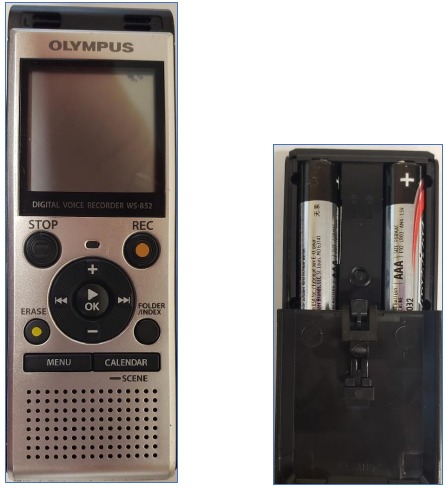 Olympus - WS-852 - Primeros pasos: inserción de las pilas Primeros pasos: inserción de las pilas