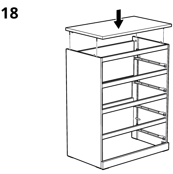 IKEA - MALM - MONTAJE - Paso 15 MONTAJE - Paso 15