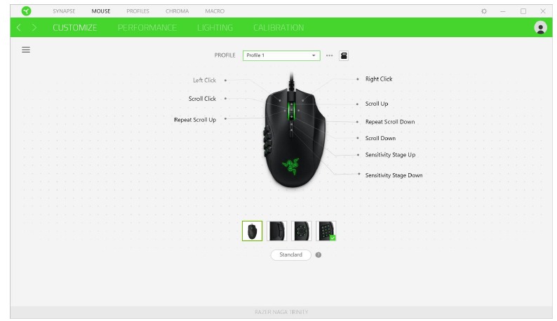 Razer - Naga Trinity - Personalizar Personalizar