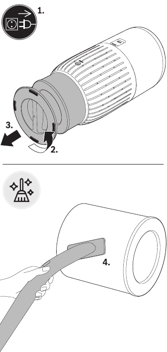 Bosch - Air 4000 - Limpieza del filtro Limpieza del filtro