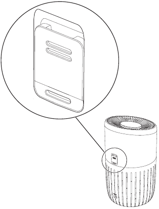 Bosch - Air 4000 - Limpieza del sensor de partículas - Paso 1 Limpieza del sensor de partículas - Paso 1