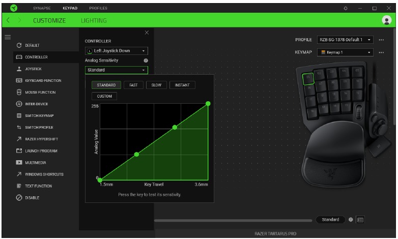 RAZER - TARTARUS PRO - Barra lateral - Paso 2 Barra lateral - Paso 2