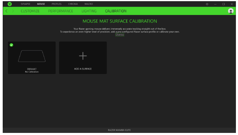 Razer - MAMBA ELITE - Calibración Calibración