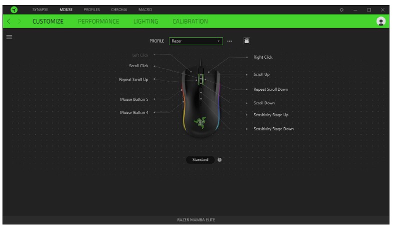 Razer - MAMBA ELITE - CUSTOMIZE PERSONALIZAR