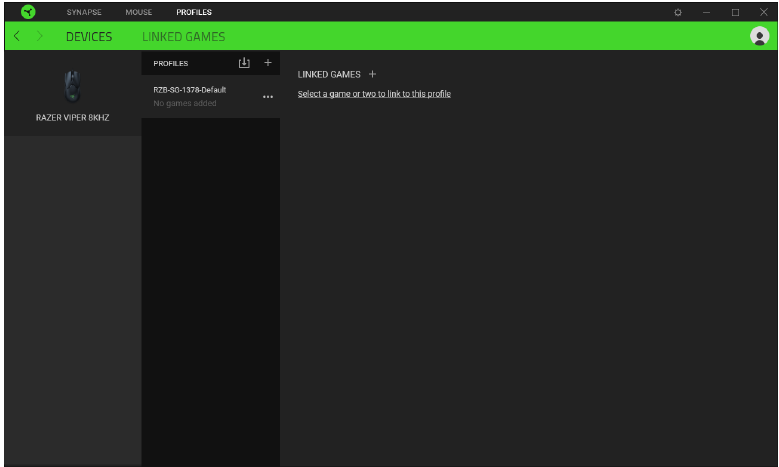 RAZER - VIPER 8K HZ - CONFIGURACIÓN DE TU DISPOSITIVO - Funcionamiento del perfil del dispositivo CONFIGURACIÓN DE TU DISPOSITIVO - Funcionamiento del perfil del dispositivo