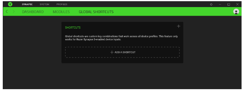 RAZER - BLACKWIDOW V3 - Atajos globales Atajos globales