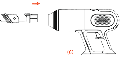 Ultenic - U10 - Connection between accessories and handheld components Conexión entre los accesorios y los componentes de mano