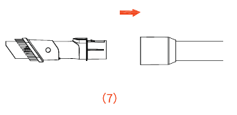 Ultenic - U10 - Connection between accessories and metal tube components Conexión entre los accesorios y los componentes del tubo de metal