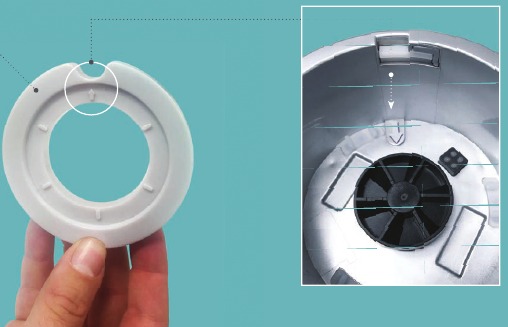 Vuelva a colocar la báscula de sensor inteligente