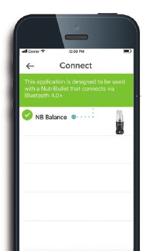 Batidora Balance conectada