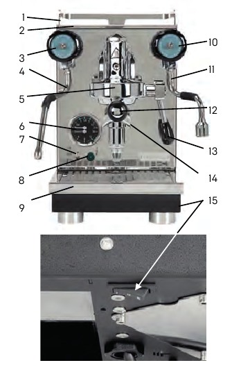 Profitec - PRO 400 - Piezas de la máquina Piezas de la máquina