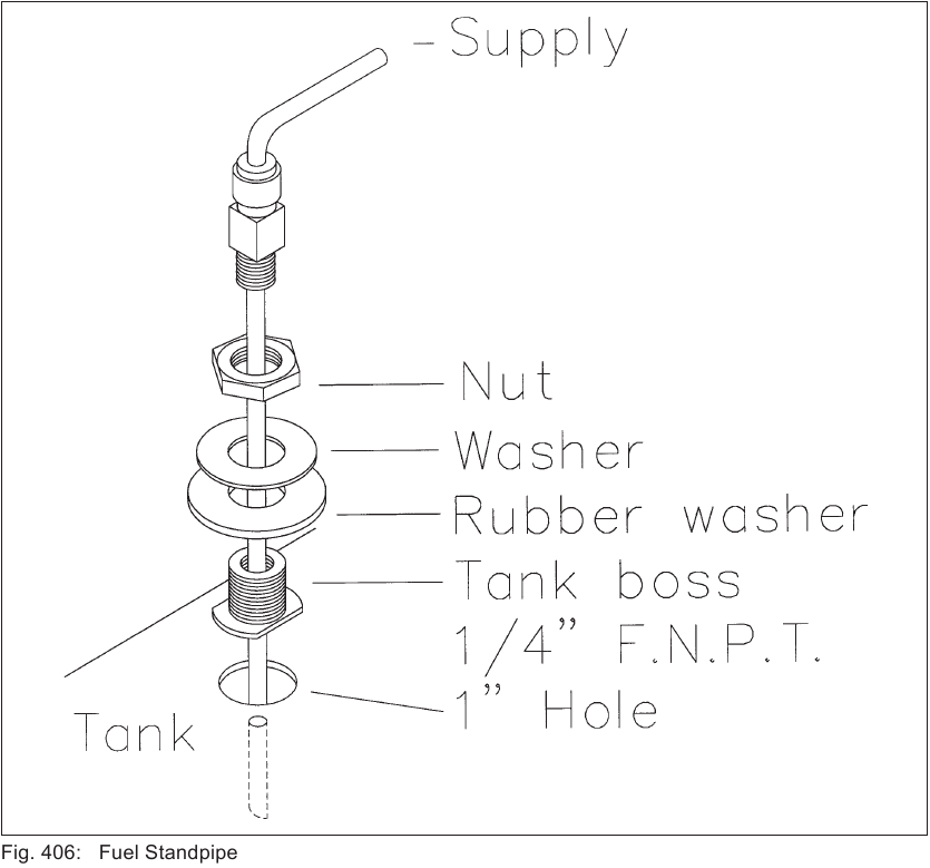 Webasto - Thermo Top - Tubo vertical de combustible Tubo vertical de combustible