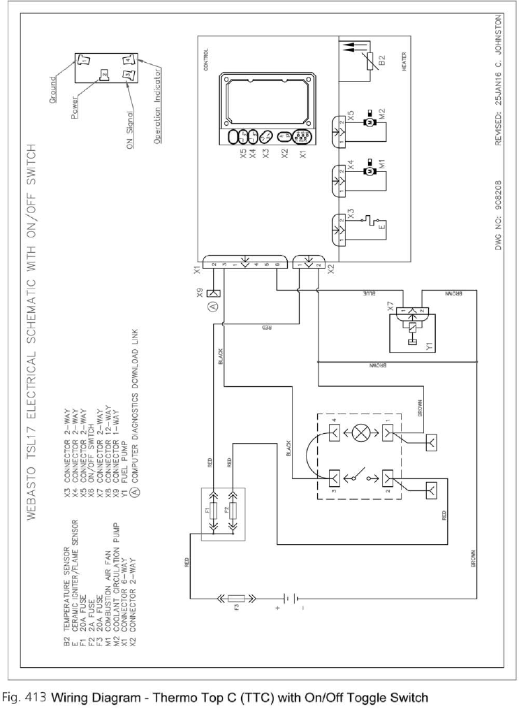 Webasto - Thermo Top - Diagrama de cableado - Parte 1 Diagrama de cableado - Parte 1
