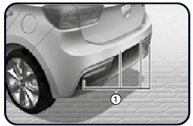 Advertencia de distancia de estacionamiento en reversa