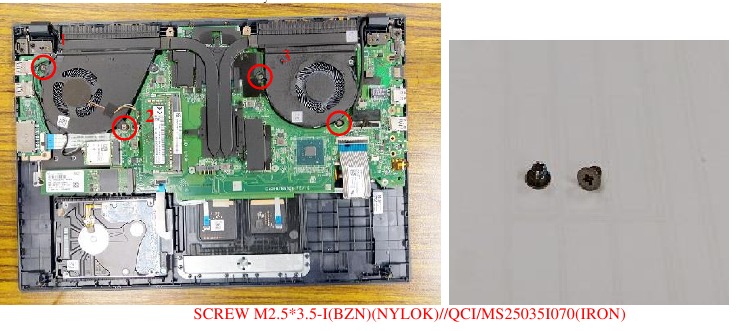 Asus - Serie X571 - Retirada del módulo del ventilador - Paso 2 Retirada del módulo del ventilador - Paso 2
