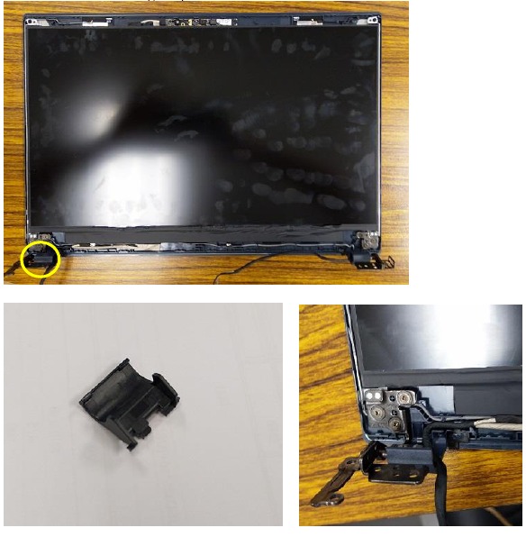 Asus - X571 Series - LCD Module removal - Paso 1 Extracción del módulo LCD - Paso 1