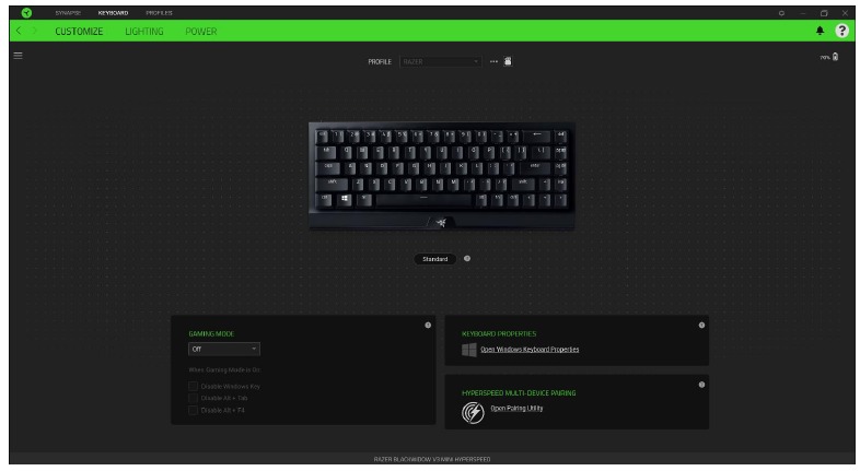 RAZER - BLACKWIDOW V3 MINI HYPERSPEED - Personalizar Personalizar