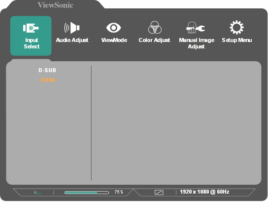 ViewSonic - VA2759-smh - Configuración de los ajustes - Paso 1 Configuración de los ajustes - Paso 1