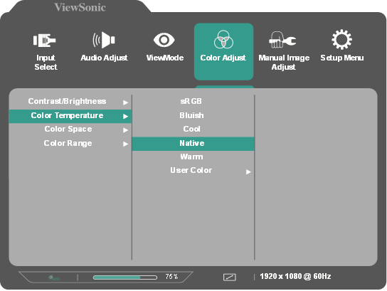 ViewSonic - VA2759-smh - Configuración de los ajustes - Paso 3 Configuración de los ajustes - Paso 3