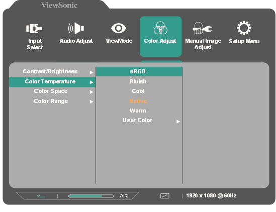 ViewSonic - VA2759-smh - Configuración de los ajustes - Paso 4 Configuración de los ajustes - Paso 4