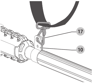 DeWalt - DCPH820 - Colocación y ajuste de la correa para el hombro Colocación y ajuste de la correa para el hombro