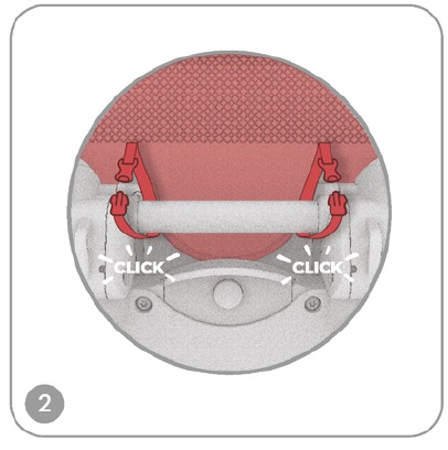 Stokke - YOYO - Instalación de la base del asiento - Paso 2 Instalación de la base del asiento - Paso 2