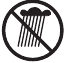 no utilice la máquina bajo la lluvia ni la deje al aire libre cuando esté lloviendo.