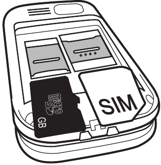 Doro - 6030 - Inserte la tarjeta SIM y la tarjeta SD Inserte la tarjeta SIM y la tarjeta SD